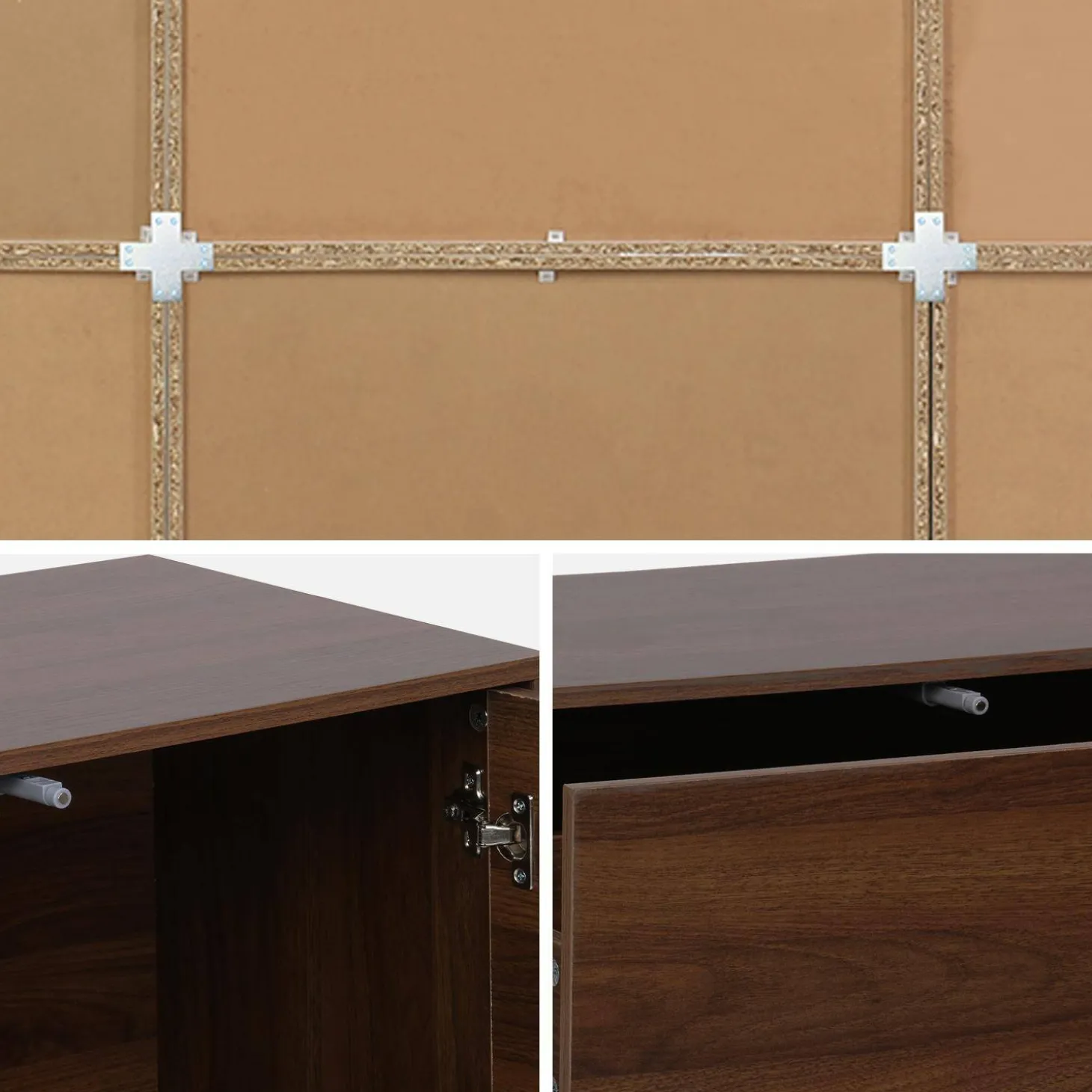 Shelf kit, modular bookshelf wood decor 9 elements