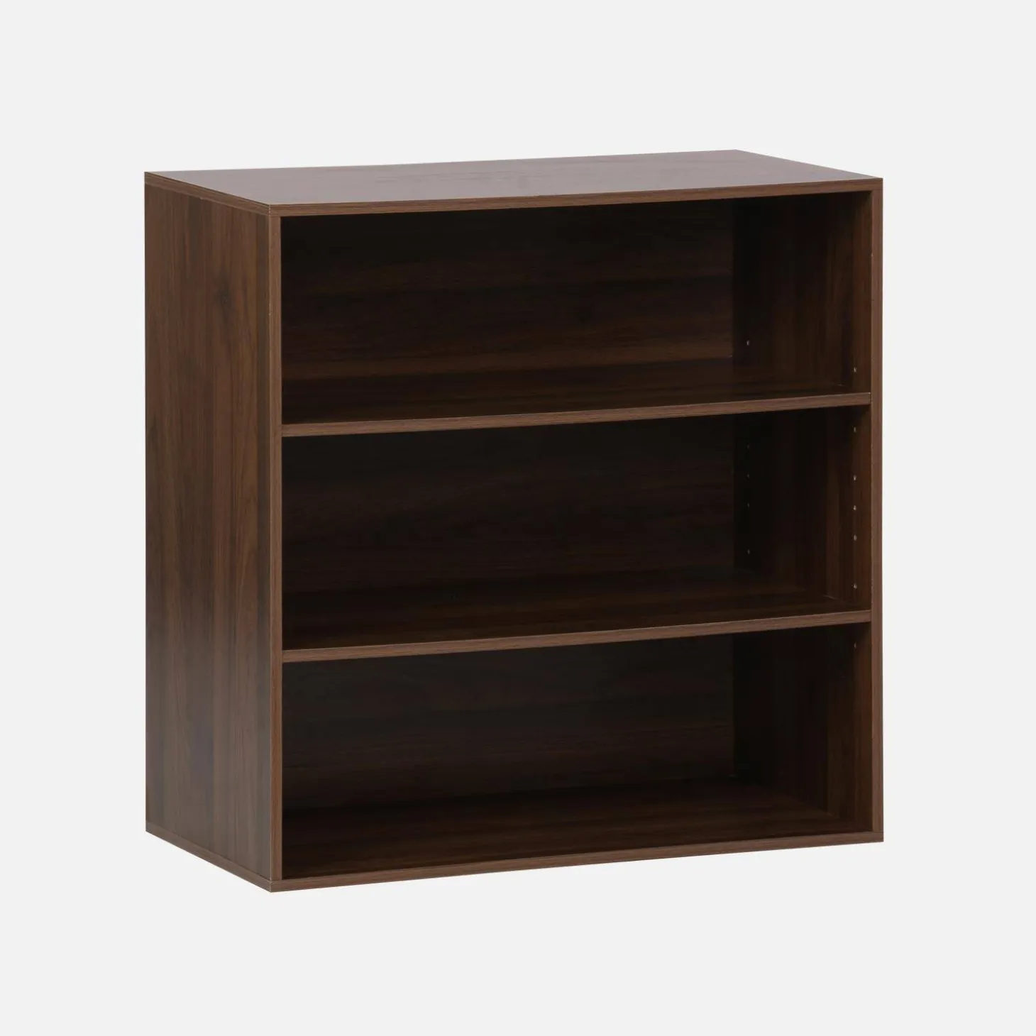 Shelf, library, wood decor storage module 2 shelves
