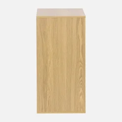 Shelf, library, wood decor storage module 2 shelves
