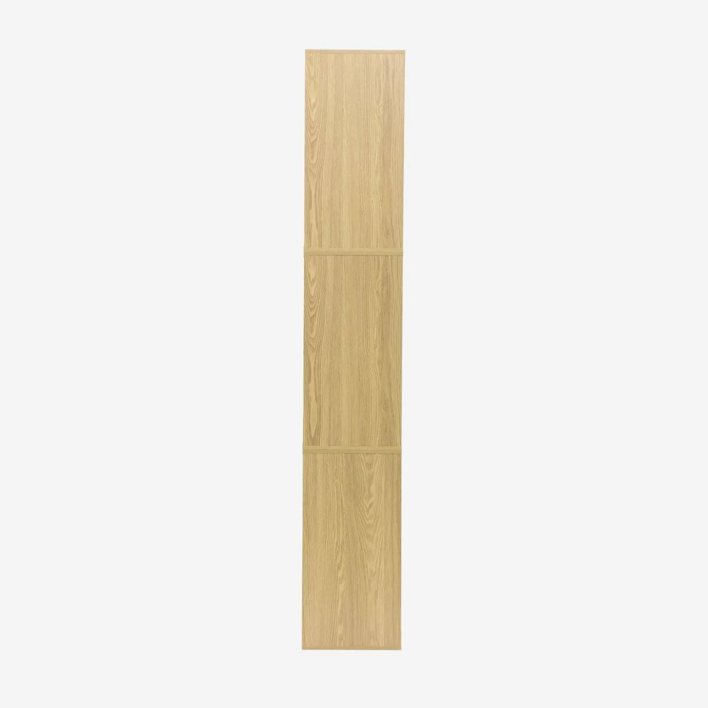 Shelf, modular bookcase with wood decor 3 elements - 2 doors 5 shelves