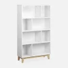 4-shelf scandi-style bookcase