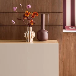 Sideboard metal and wood decor 3 doors 120 cm