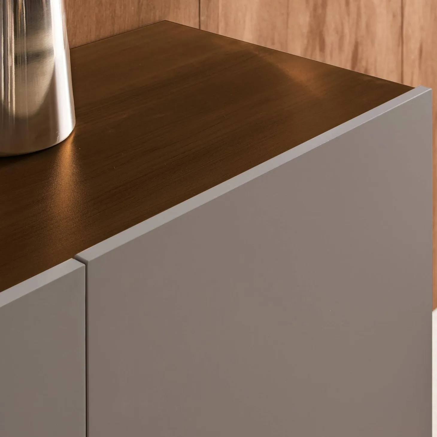 Sideboard metal and wood decor 3 doors 150 cm