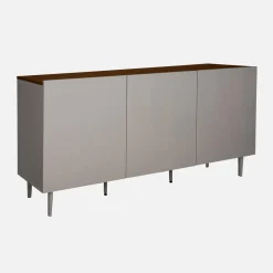 Sideboard metal and wood decor 3 doors 150 cm