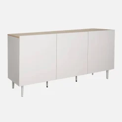 Sideboard metal and wood decor 3 doors 150 cm