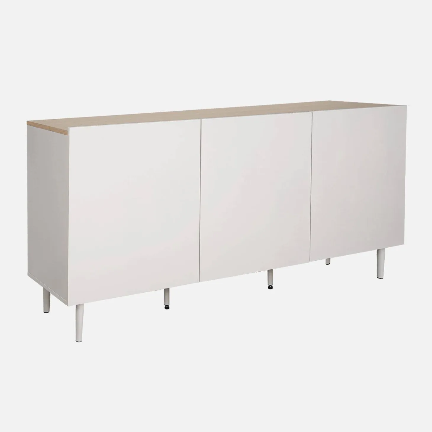 Sideboard metal and wood decor 3 doors 150 cm