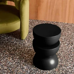 Side table, end table, bedside table metal Ø32 x H46.5cm