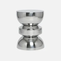 Side table, end table, bedside table stainless steel Ø32 x H43.5cm