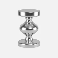 Side table, end table, bedside table stainless steel Ø29.5 x H48.5cm