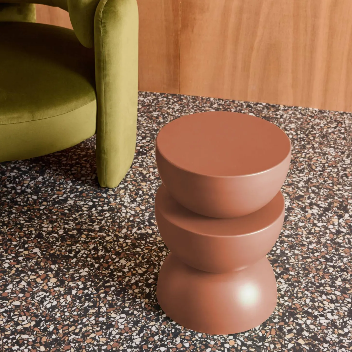 Side table, end table, bedside table metal Ø32 x H46.5cm