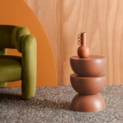 Side table, end table, bedside table metal Ø32 x H46.5cm
