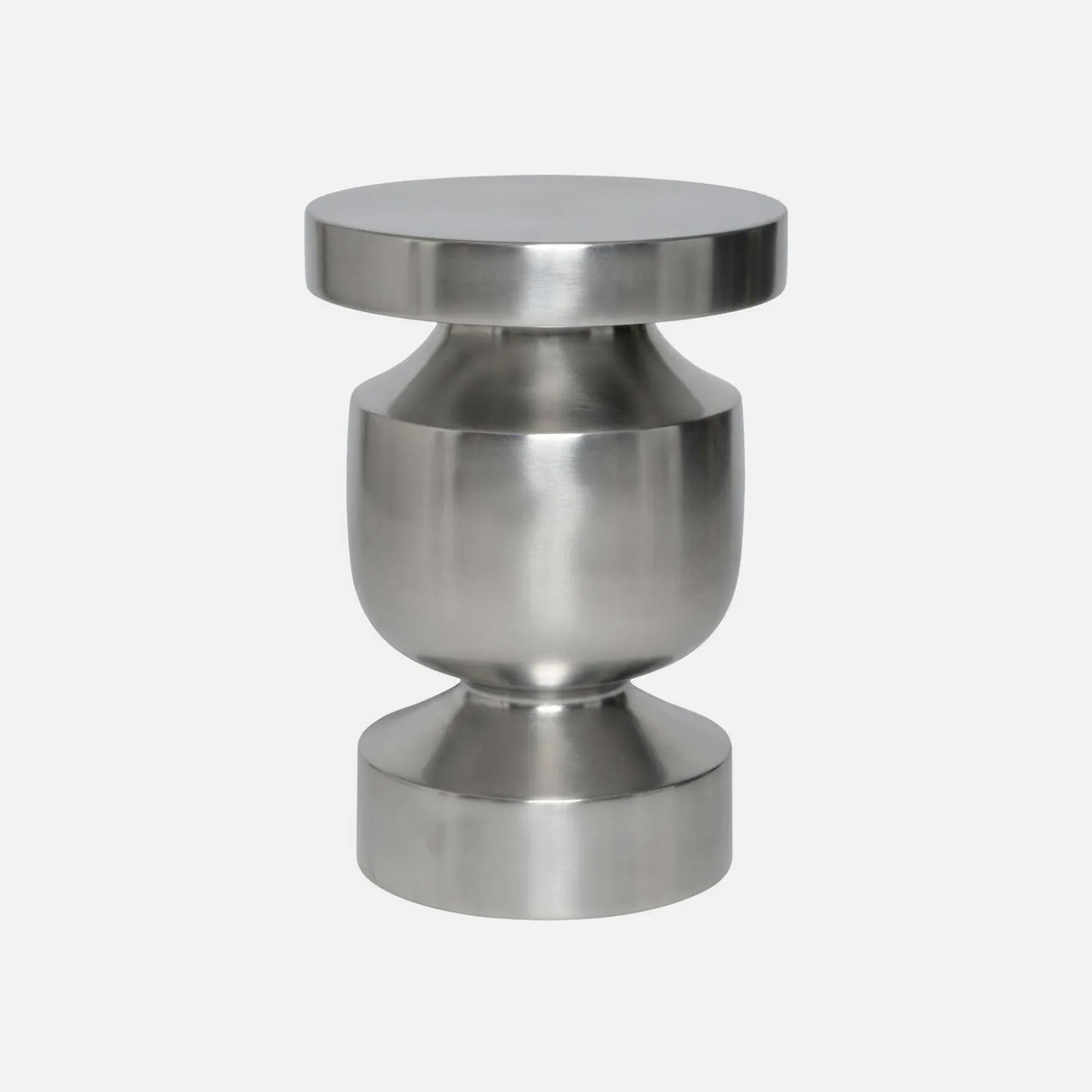 Side table, end table, bedside table stainless steel Ø30.5 x H43.5cm