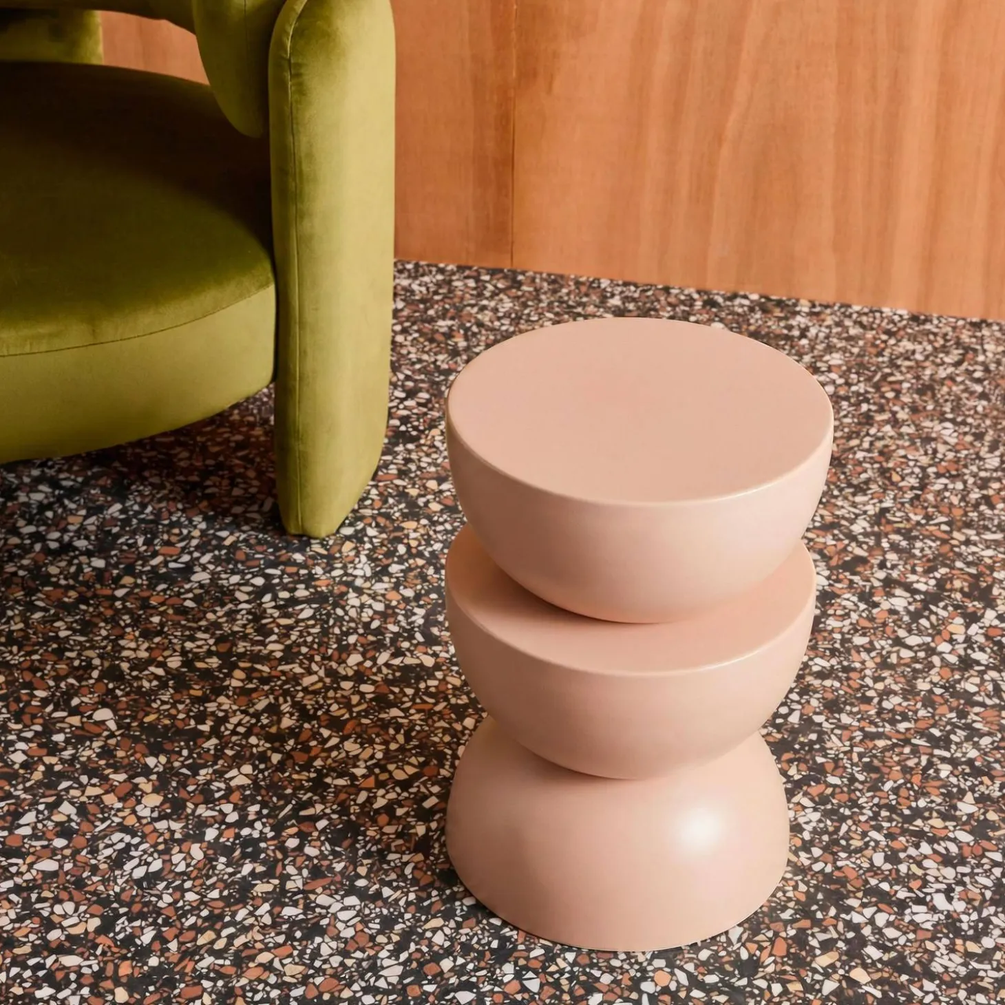 Side table, end table, bedside table metal Ø32 x H46.5cm