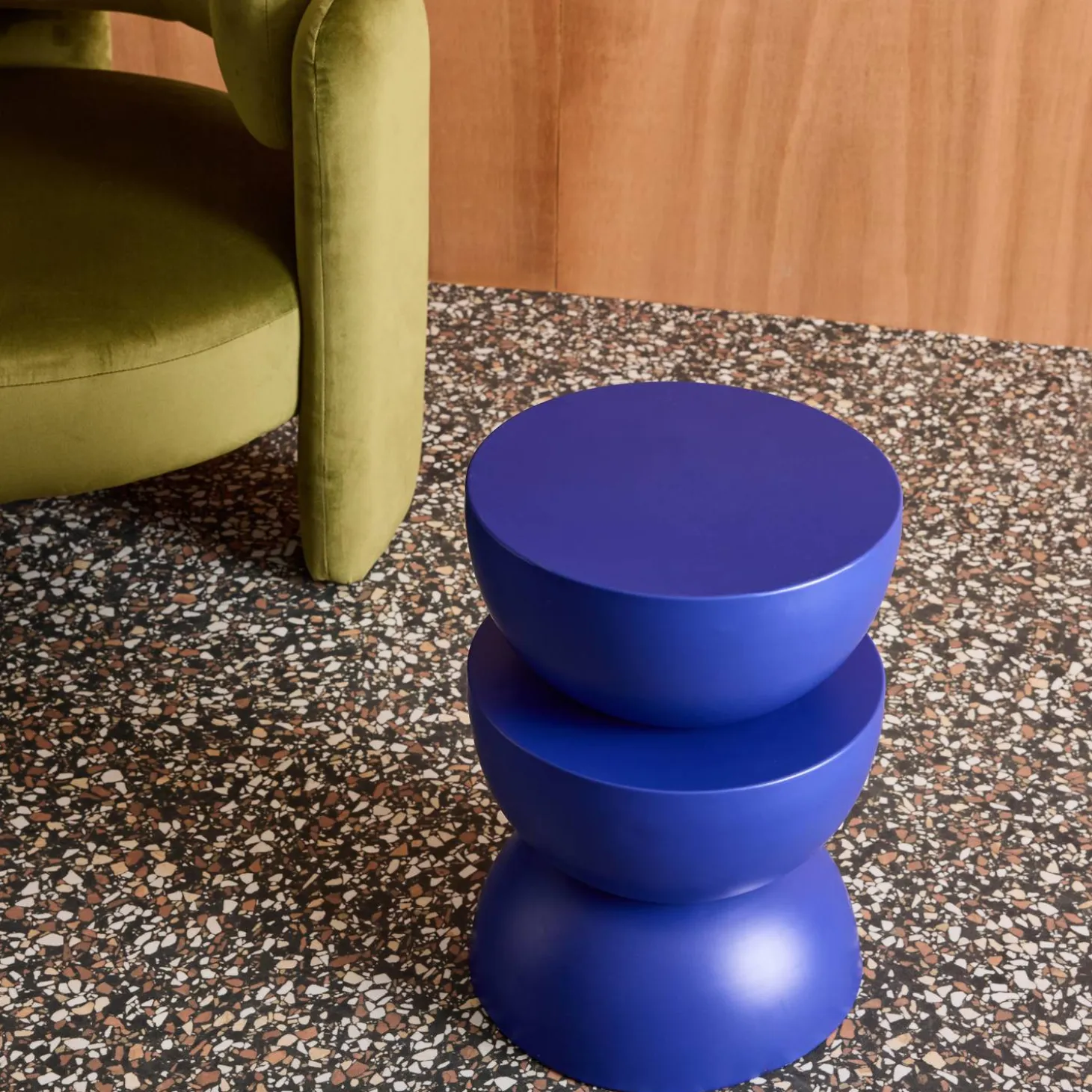 Side table, end table, bedside table metal Ø32 x H46.5cm