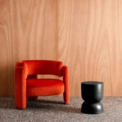 Side table, end table, metal bedside table Ø32 x H42cm