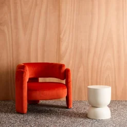 Side table, end table, metal bedside table Ø32 x H42cm
