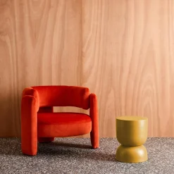 Side table, end table, metal bedside table Ø32 x H42cm