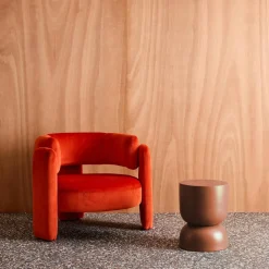 Side table, end table, metal bedside table Ø32 x H42cm