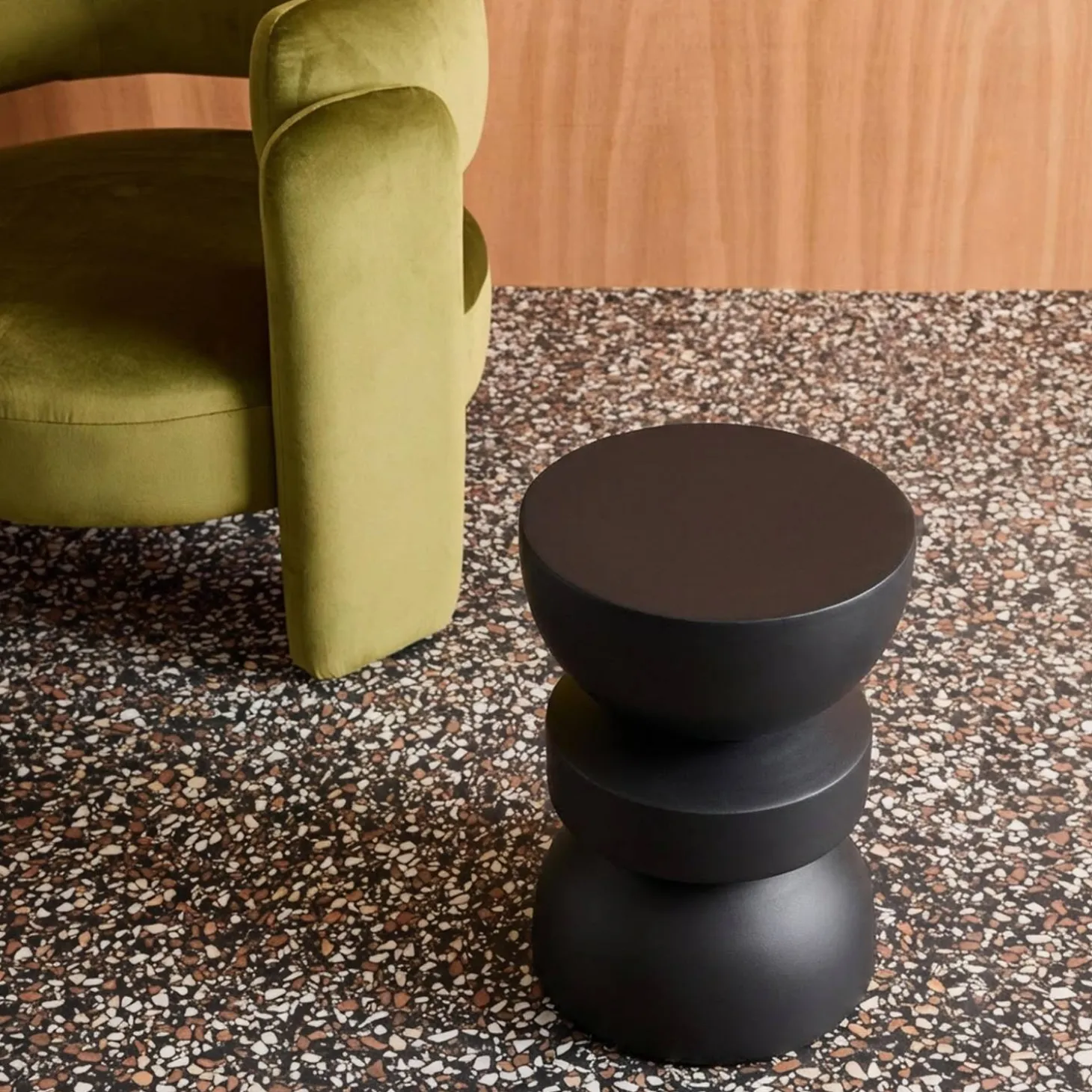 Side table, end table, nightstand metal