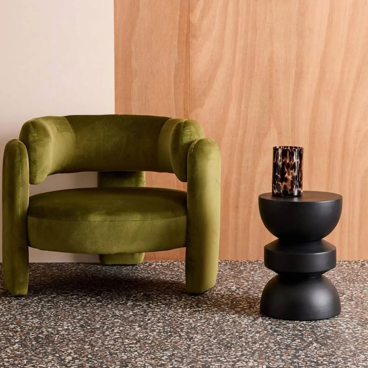 Side table, end table, nightstand metal