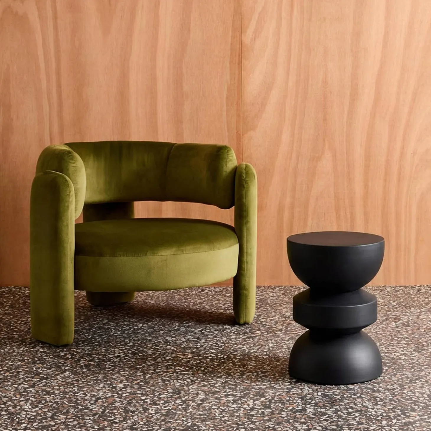 Side table, end table, nightstand metal