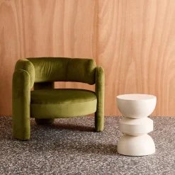 Side table, end table, nightstand metal