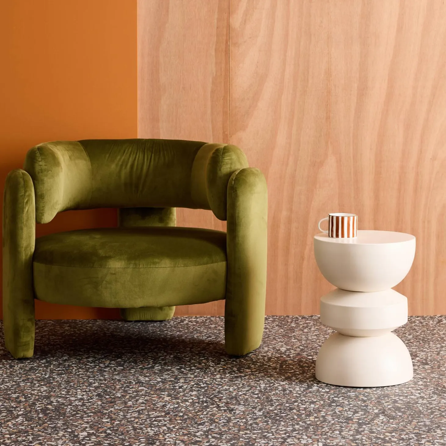 Side table, end table, nightstand metal