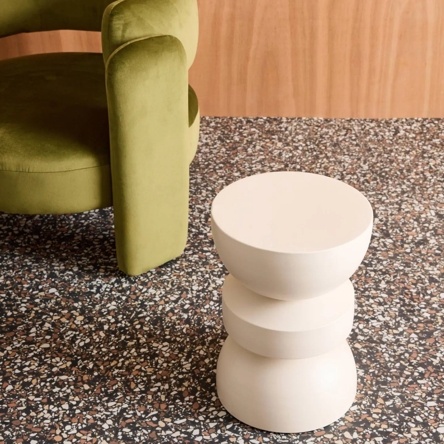 Side table, end table, nightstand metal