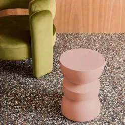 Side table, end table, nightstand metal