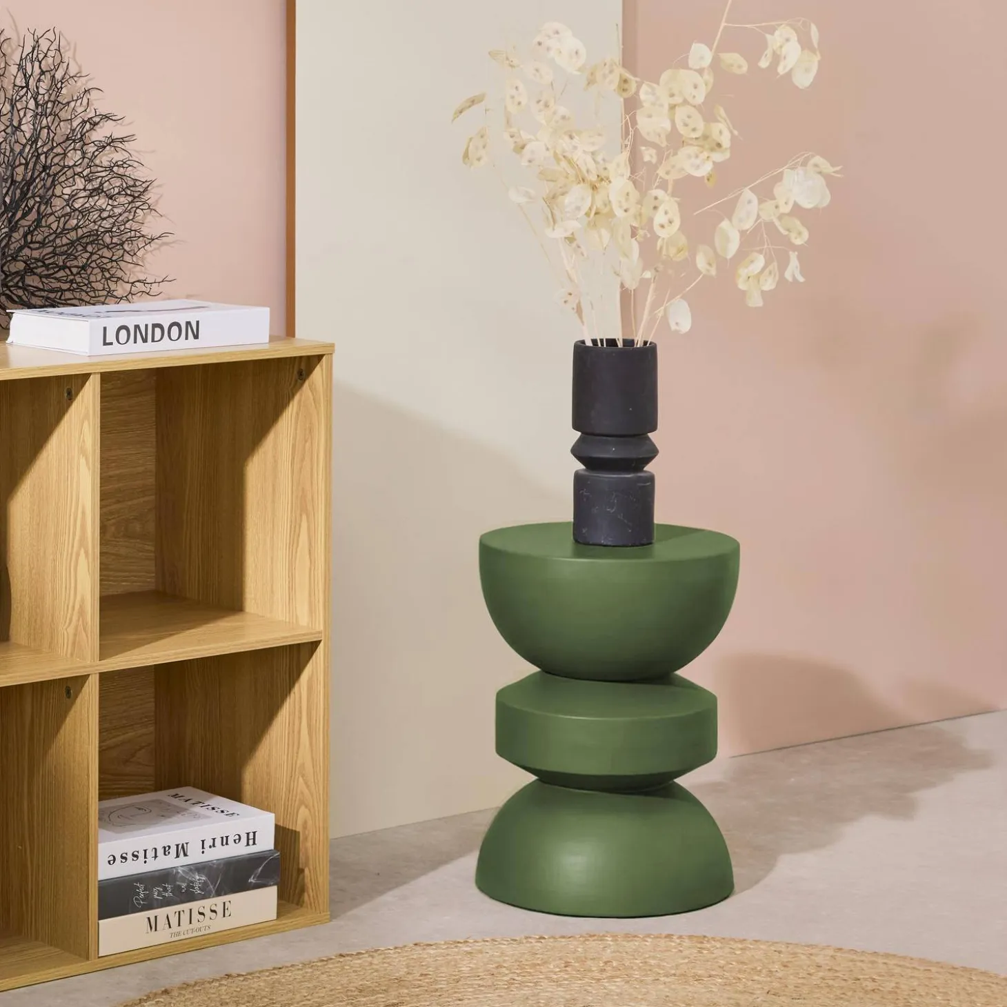Side table, end table, nightstand metal