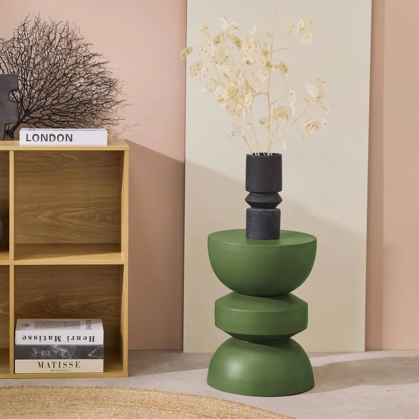 Side table, end table, nightstand metal