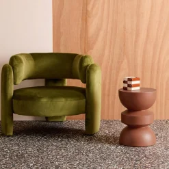 Side table, end table, nightstand metal