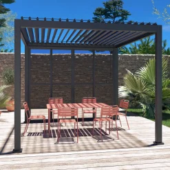 Sliding door aluminium 3m for Triomphe pergola
