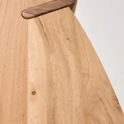Solid mango wood oval coffee table