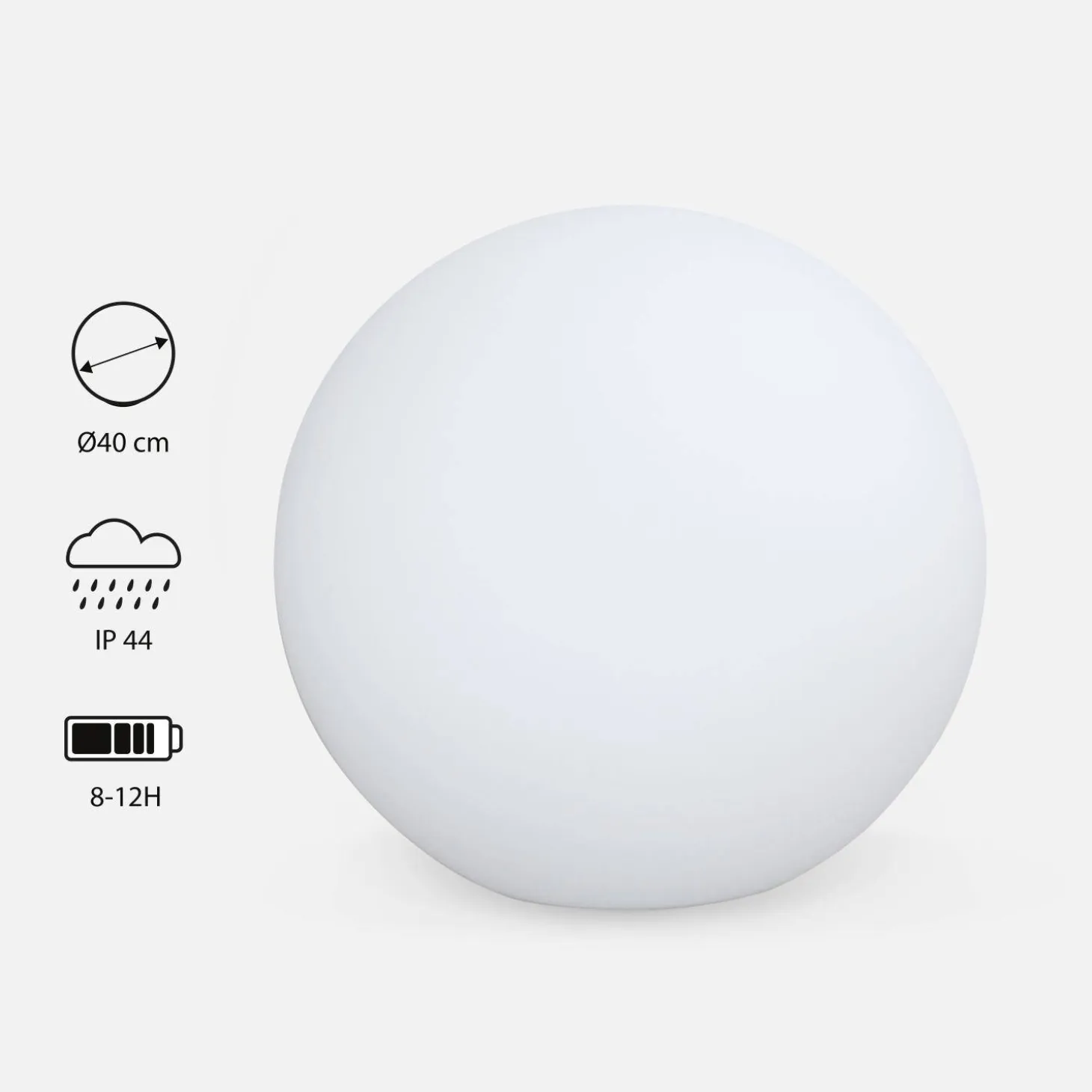 Spherical LED lamp with remote control