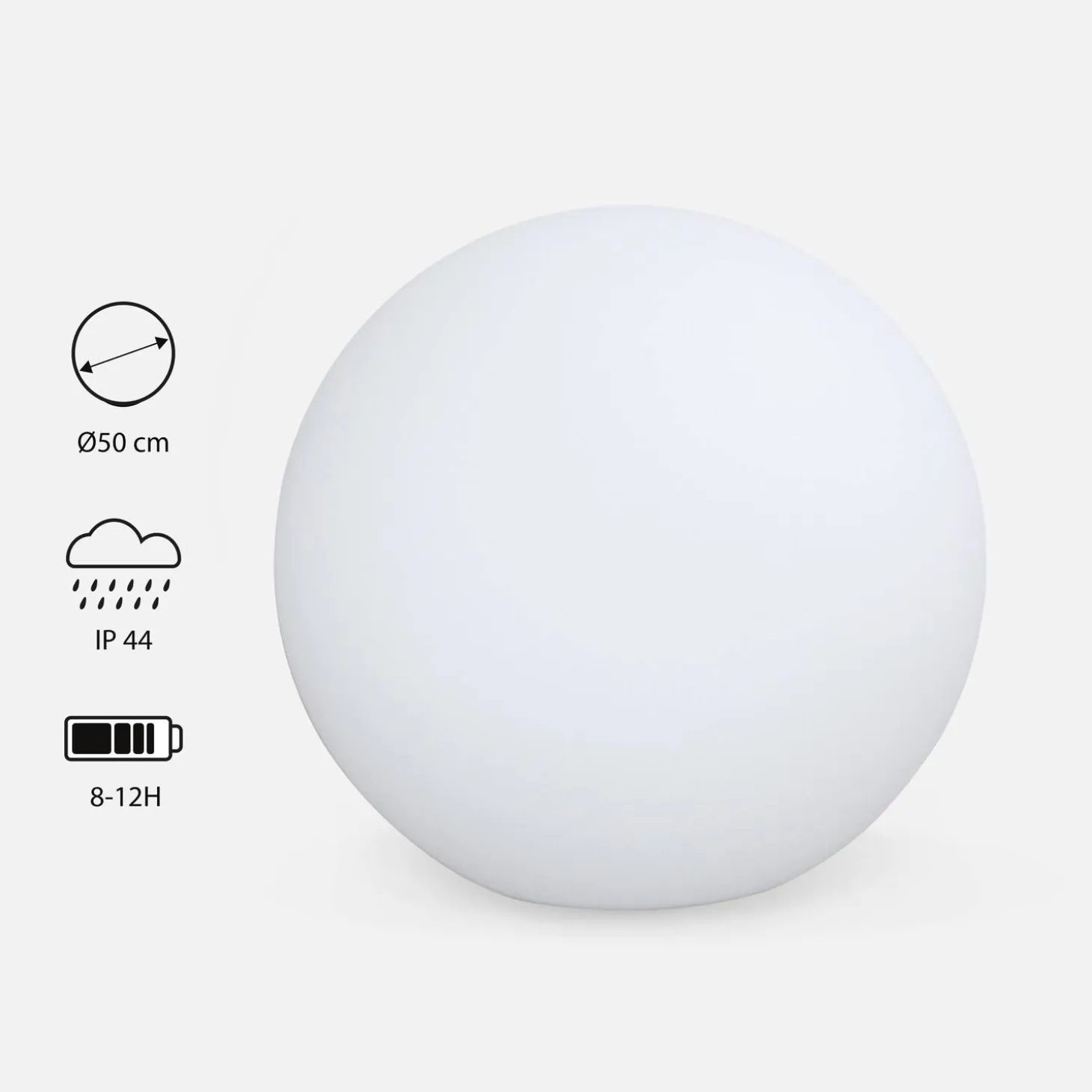 Spherical LED lamp with remote control