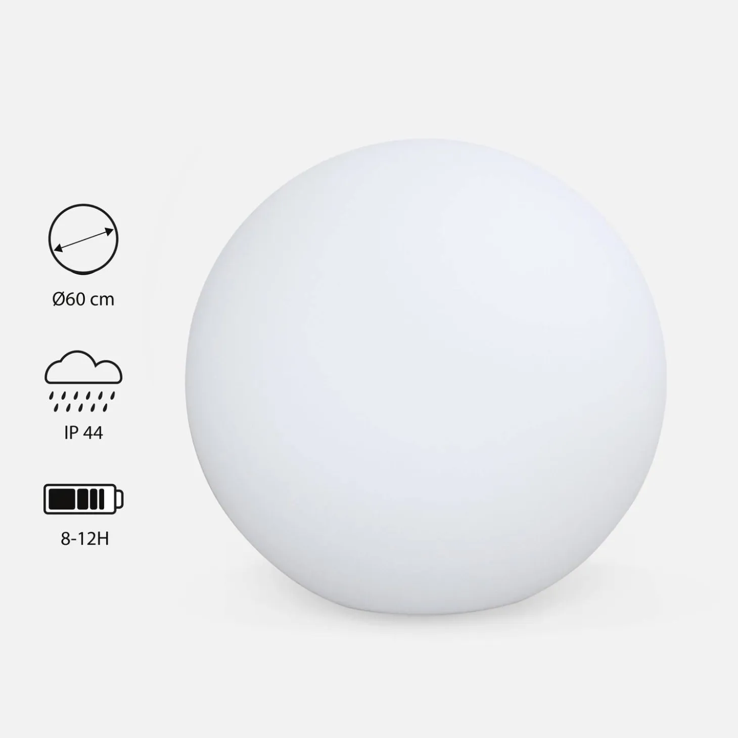 Spherical LED lamp with remote control