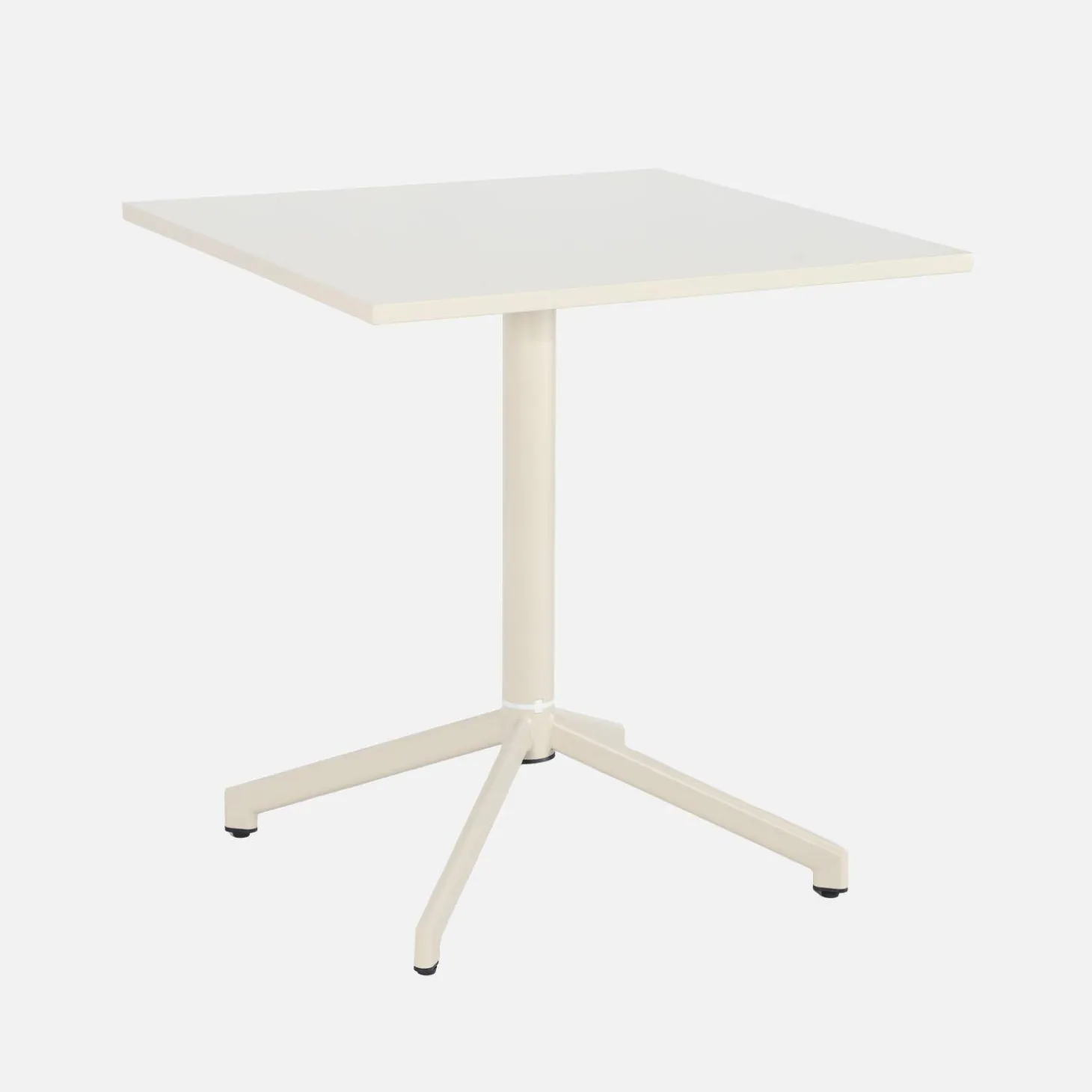 Square folding bistro garden table, steel seats 2