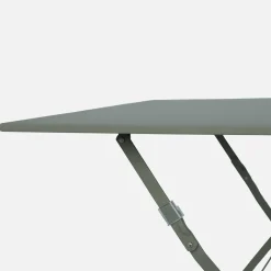Square folding metal bistro garden table, 2-seater