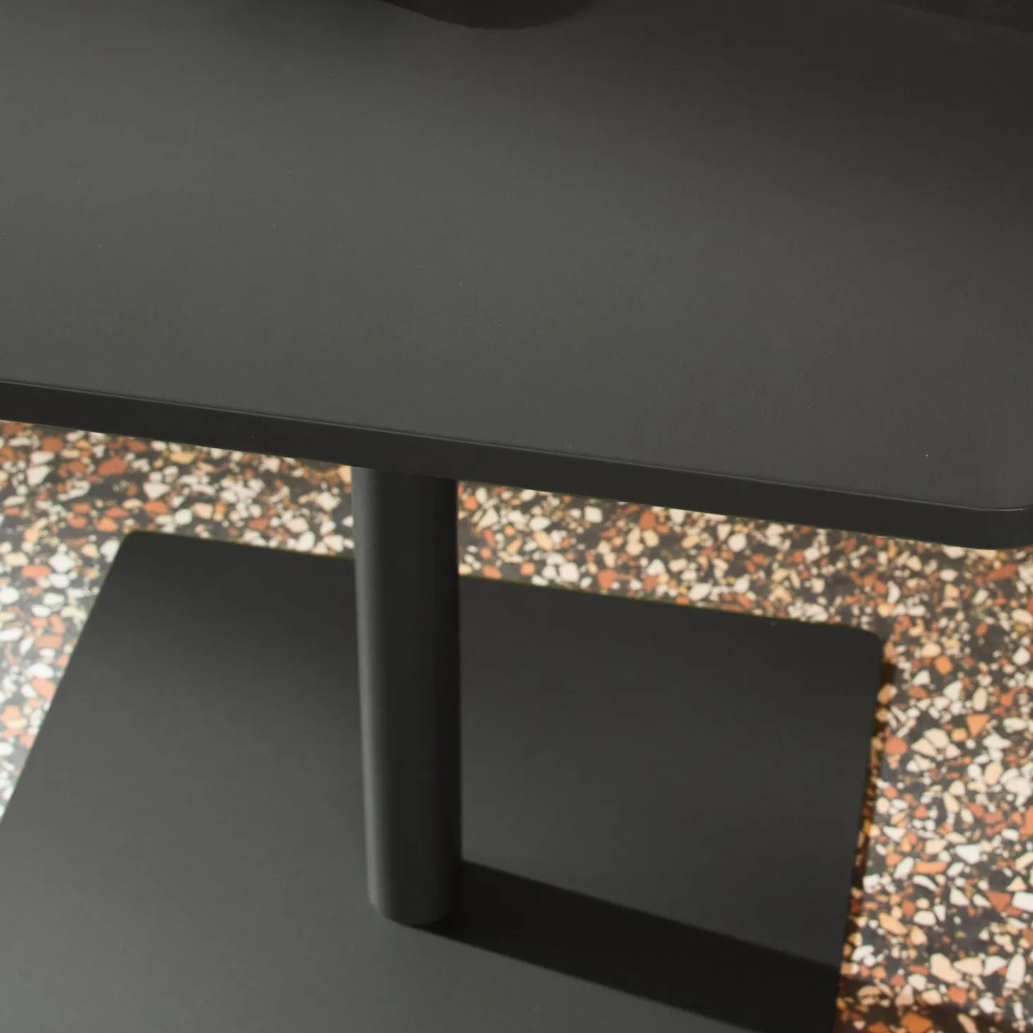 Square 2-seater Steel Bistro Garden Table 2-seater