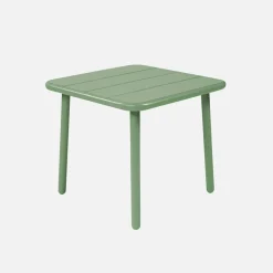 Square steel garden coffee table