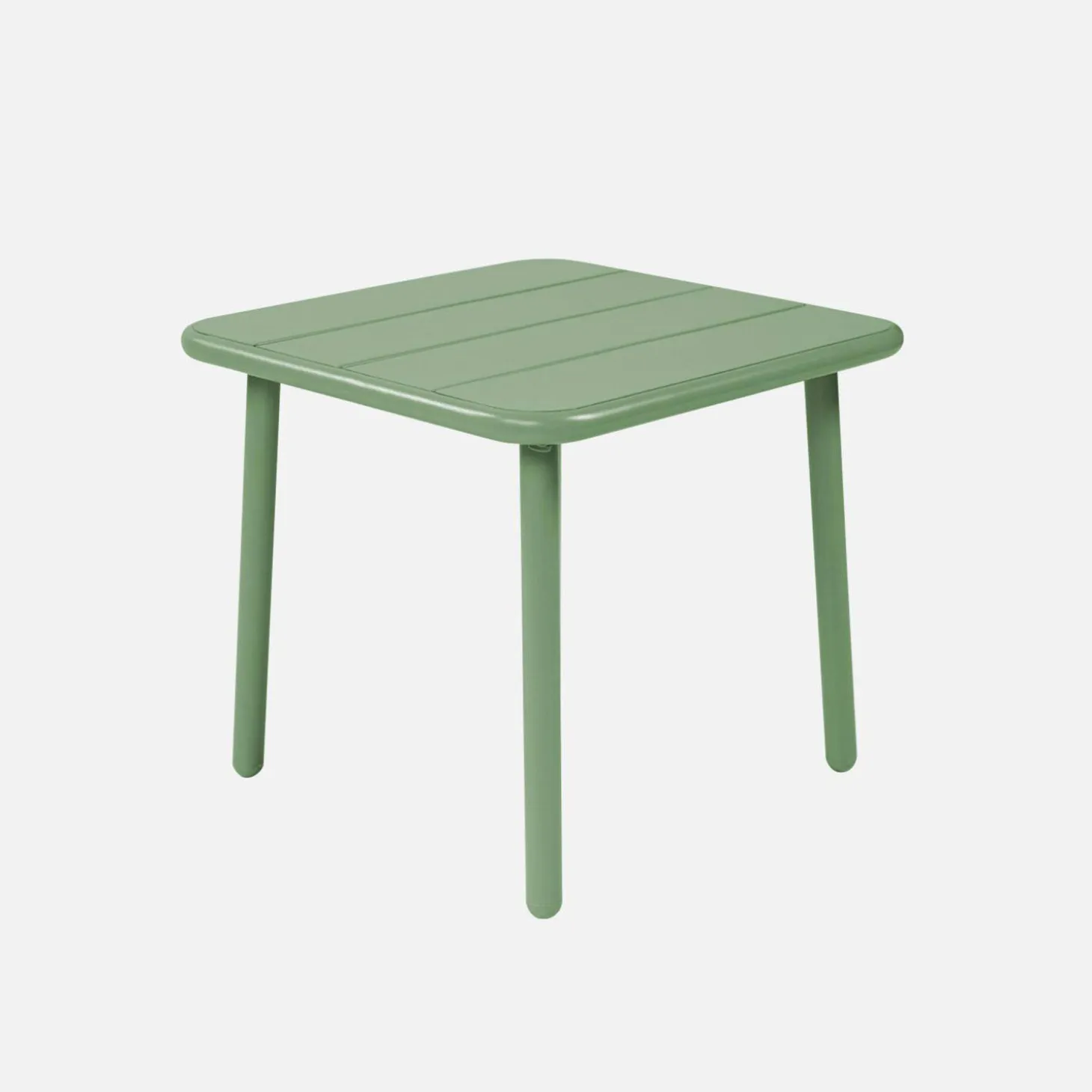 Square steel garden coffee table