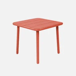 Square steel garden coffee table