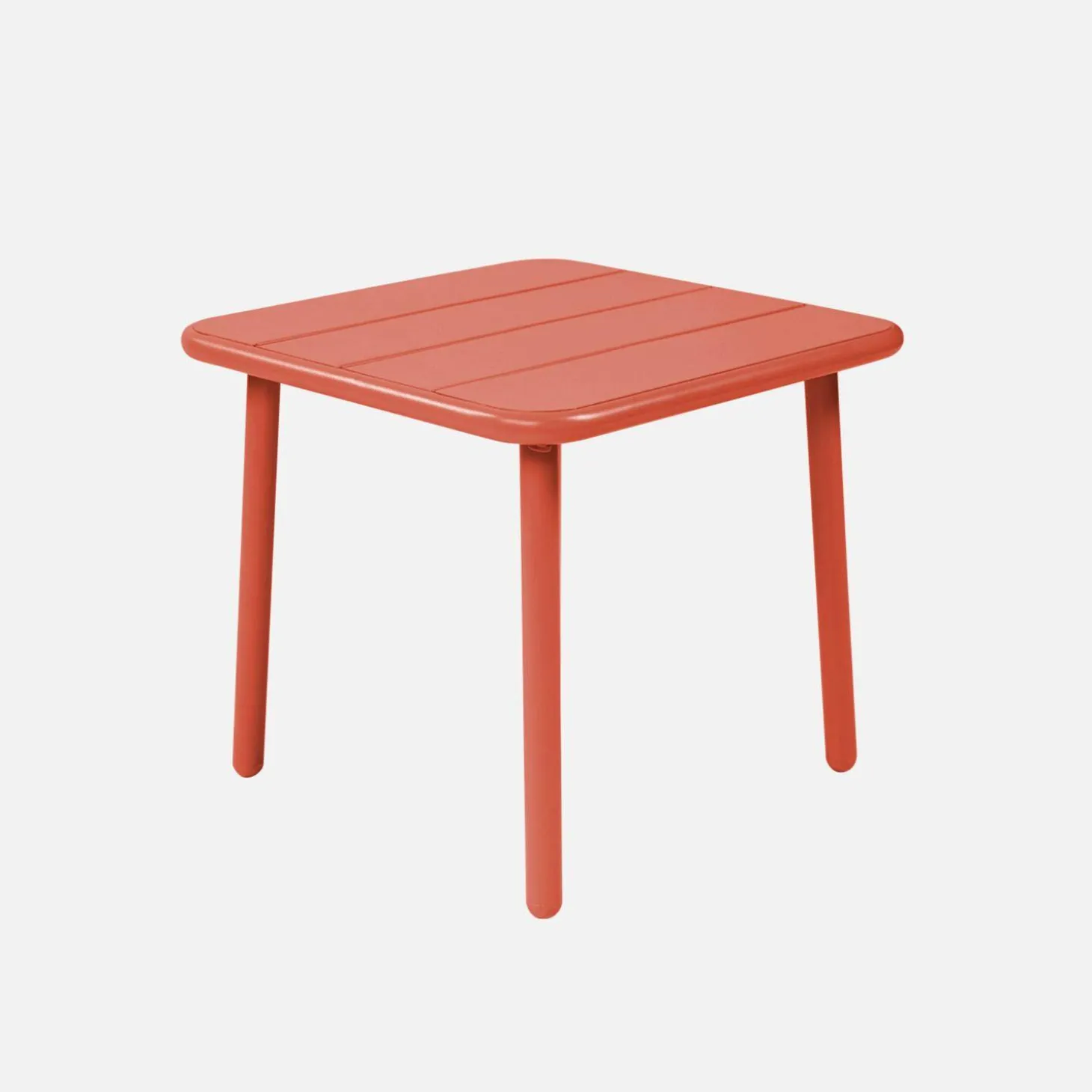 Square steel garden coffee table