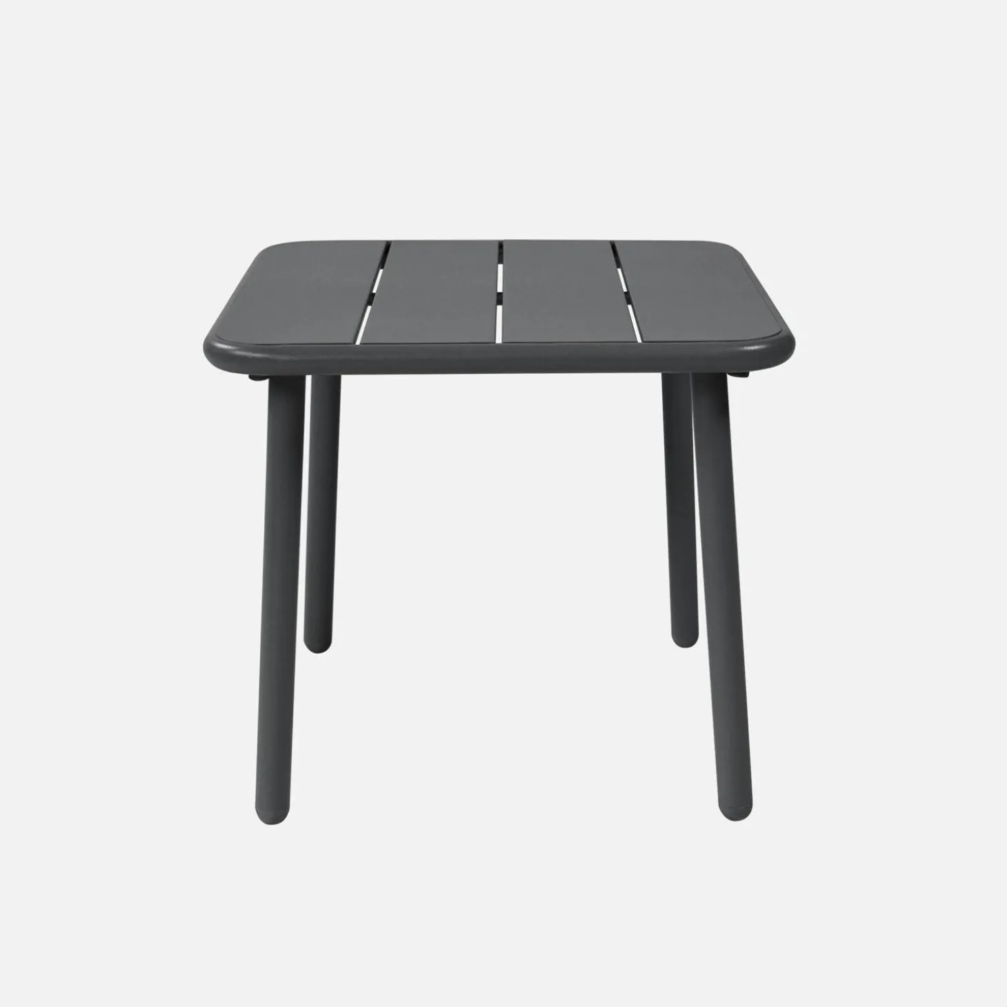 Square steel garden coffee table