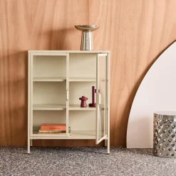 Steel and Tempered Glass Display Cabinet 2 Doors