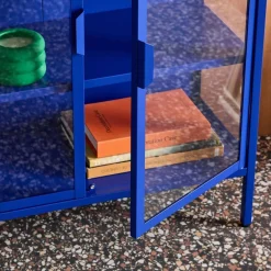 Steel and Tempered Glass Display Cabinet 2 Doors