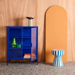Steel and Tempered Glass Display Cabinet 2 Doors