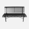 Steel garden bench 2-seater