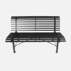 Steel garden bench 2-seater